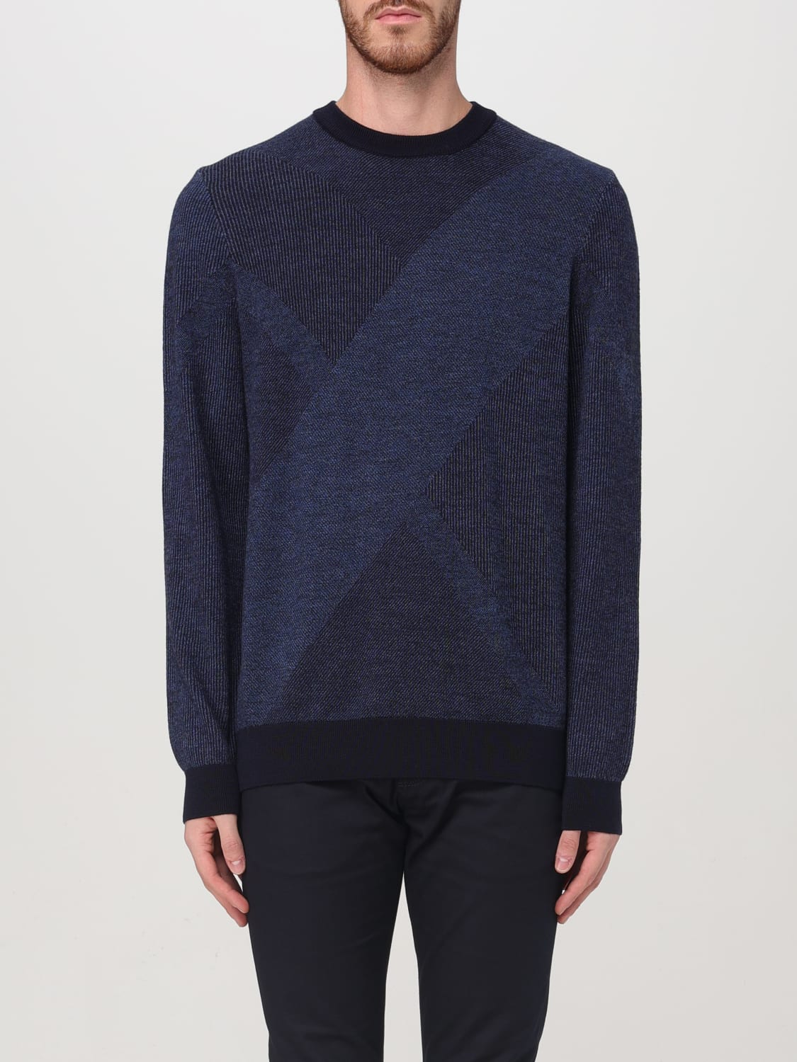 BOSS SWEATER: Sweater men Boss, Black - Img 1