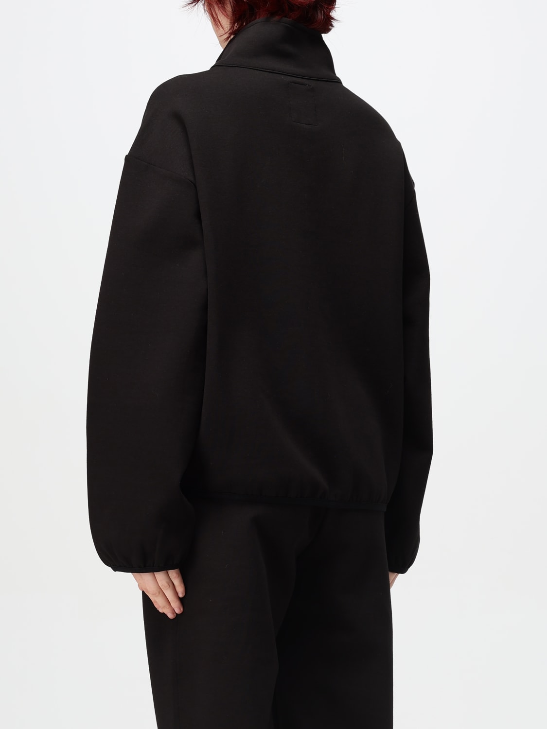 WOOLRICH FELPA: Felpa in pile con zip Woolrich, Nero - Img 2