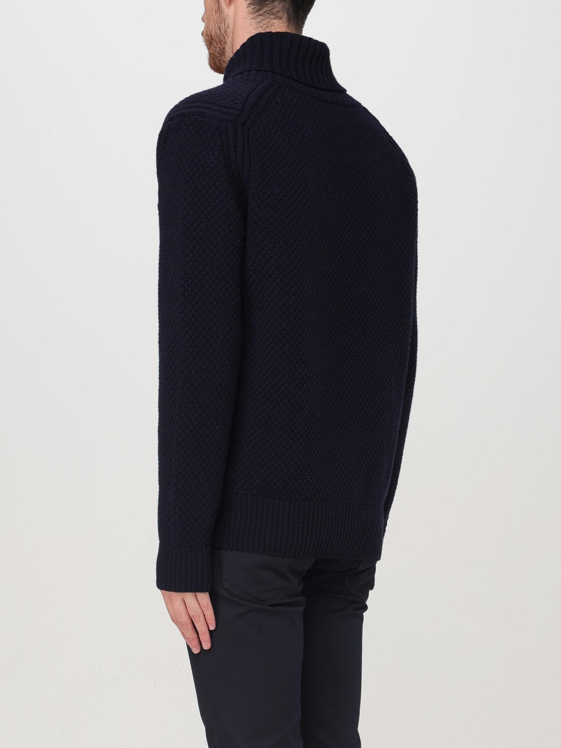 BOSS MAGLIA: Pullover Boss in lana , Blue - Img 2