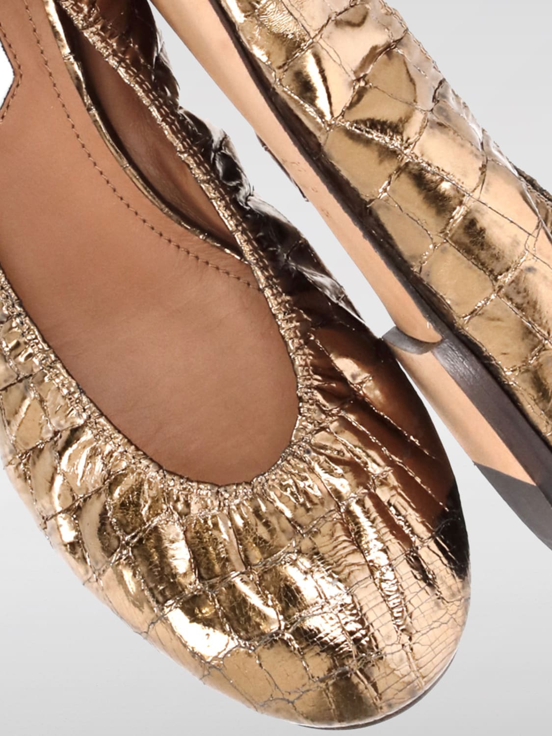 LANVIN BALLET FLATS: Shoes woman Lanvin, Gold - Img 4