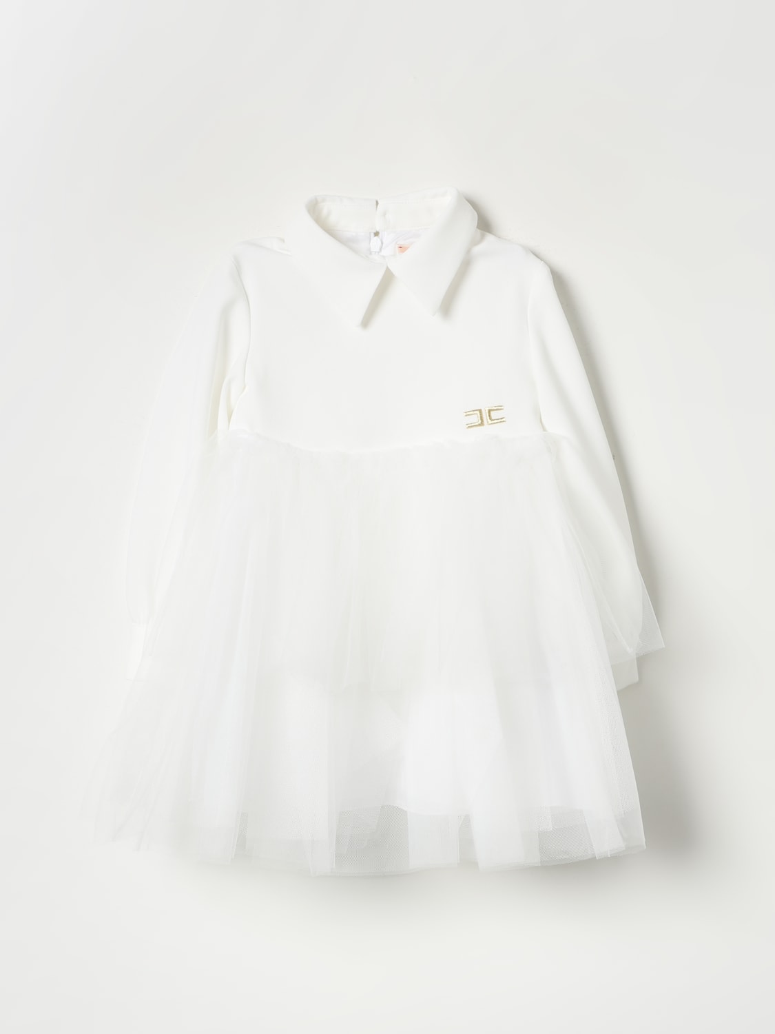 ELISABETTA FRANCHI LA MIA BAMBINA ROMPER: Suit kids Elisabetta Franchi La Mia Bambina, Cream - Img 1