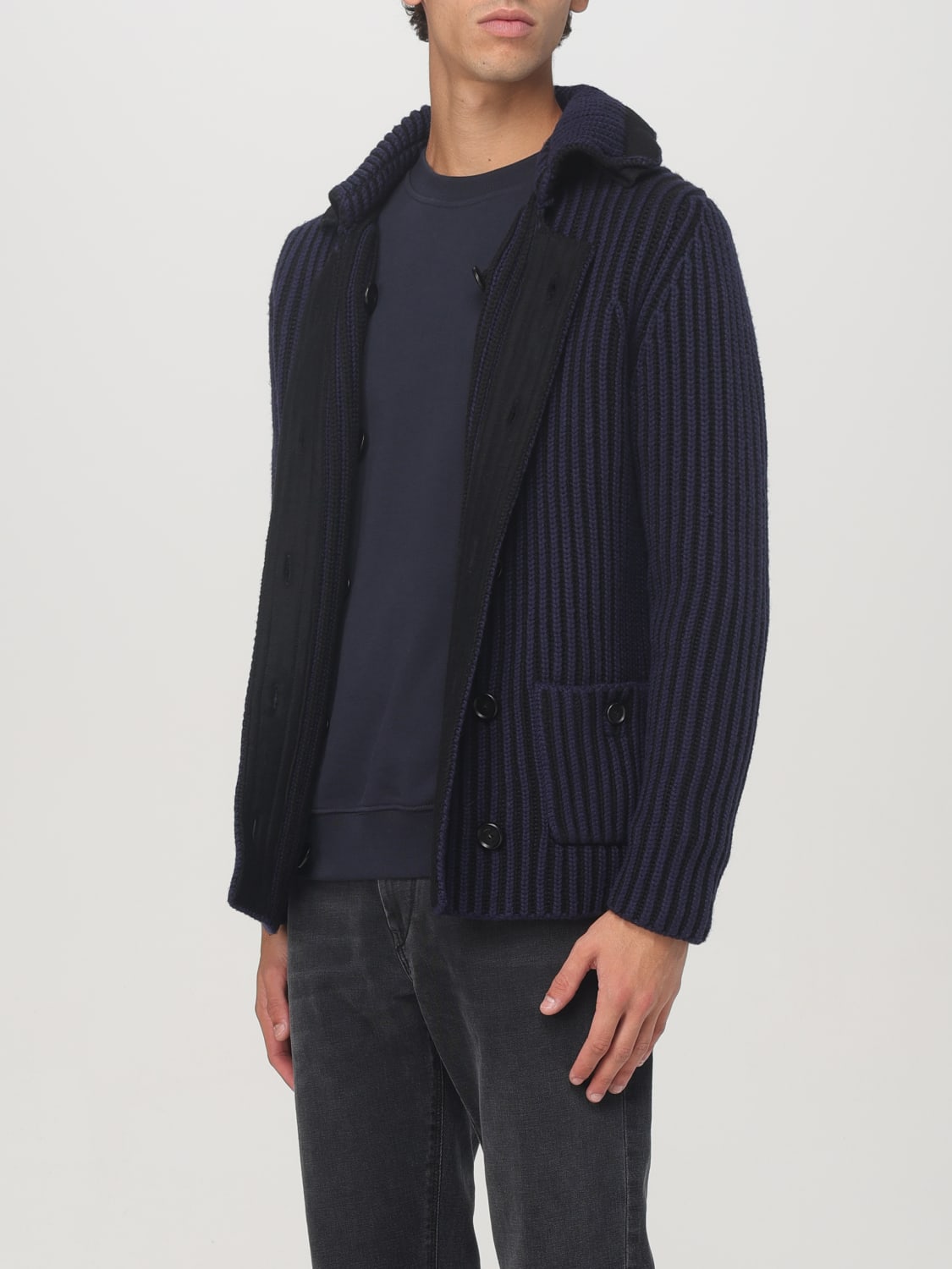 ADD STRICKJACKE: Blazer herren Add, Blau - Img 3