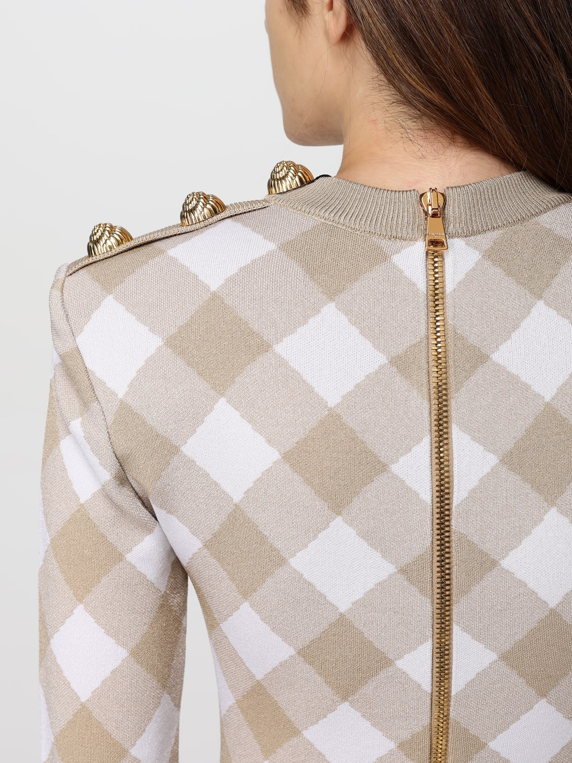 BALMAIN VESTIDO: Vestido mujer Balmain, Beige - Img 5