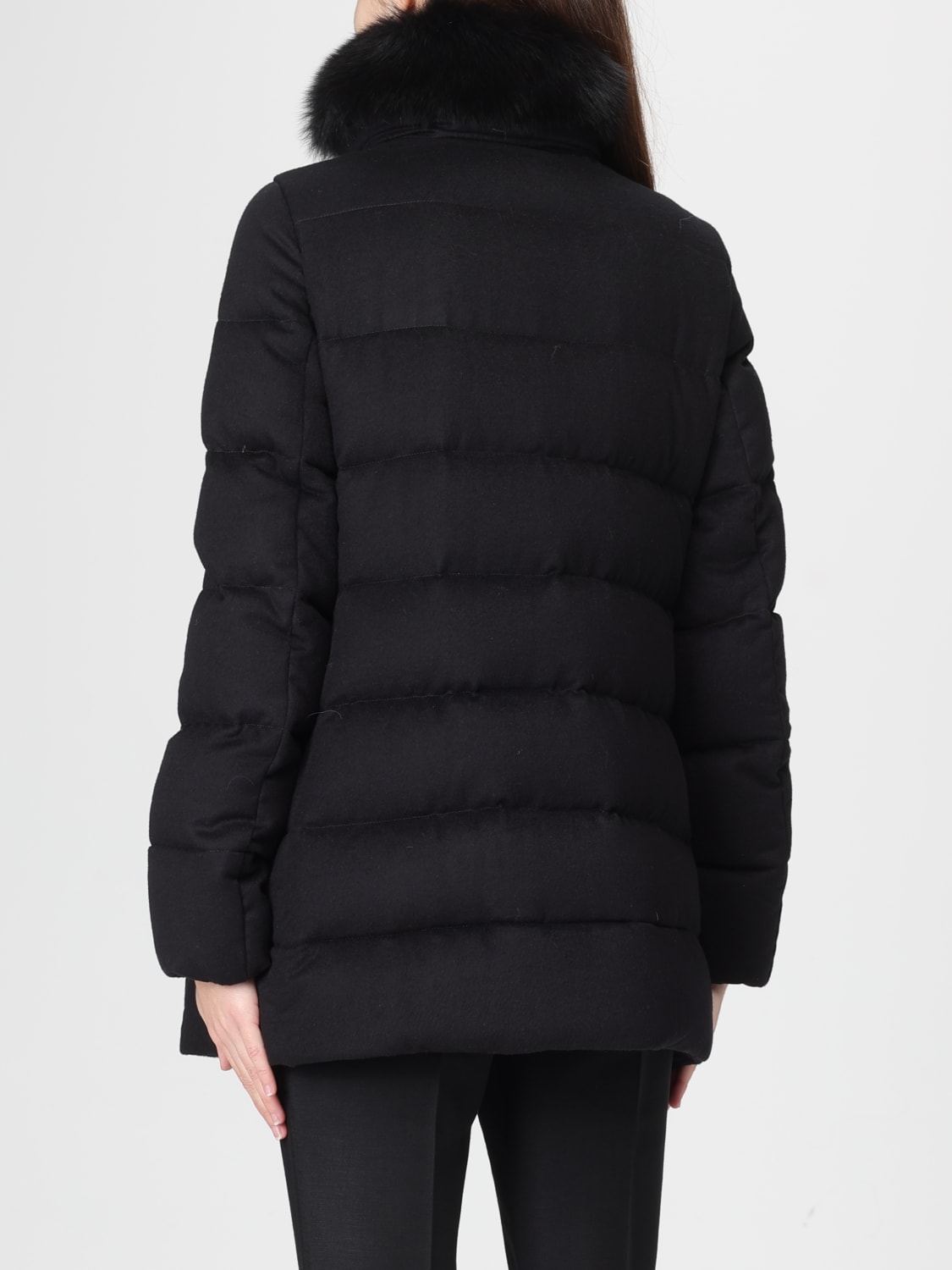 MOORER JACKET: Coat woman Moorer, Black - Img 2