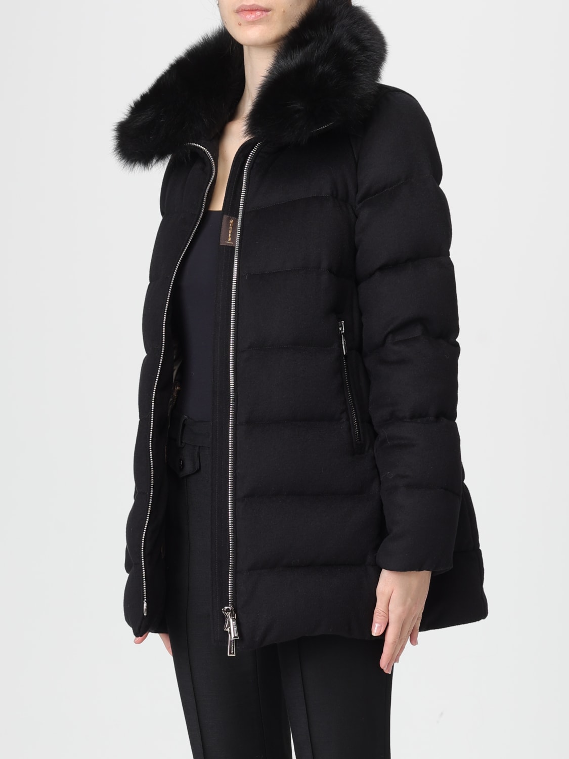 MOORER JACKET: Coat woman Moorer, Black - Img 3