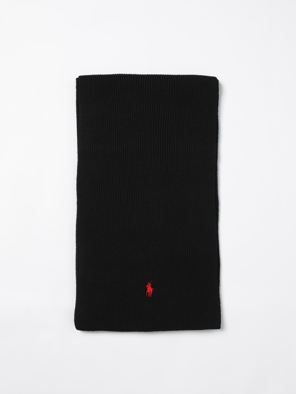 POLO RALPH LAUREN SCARF: Scarf men Polo Ralph Lauren, Black - Img 1