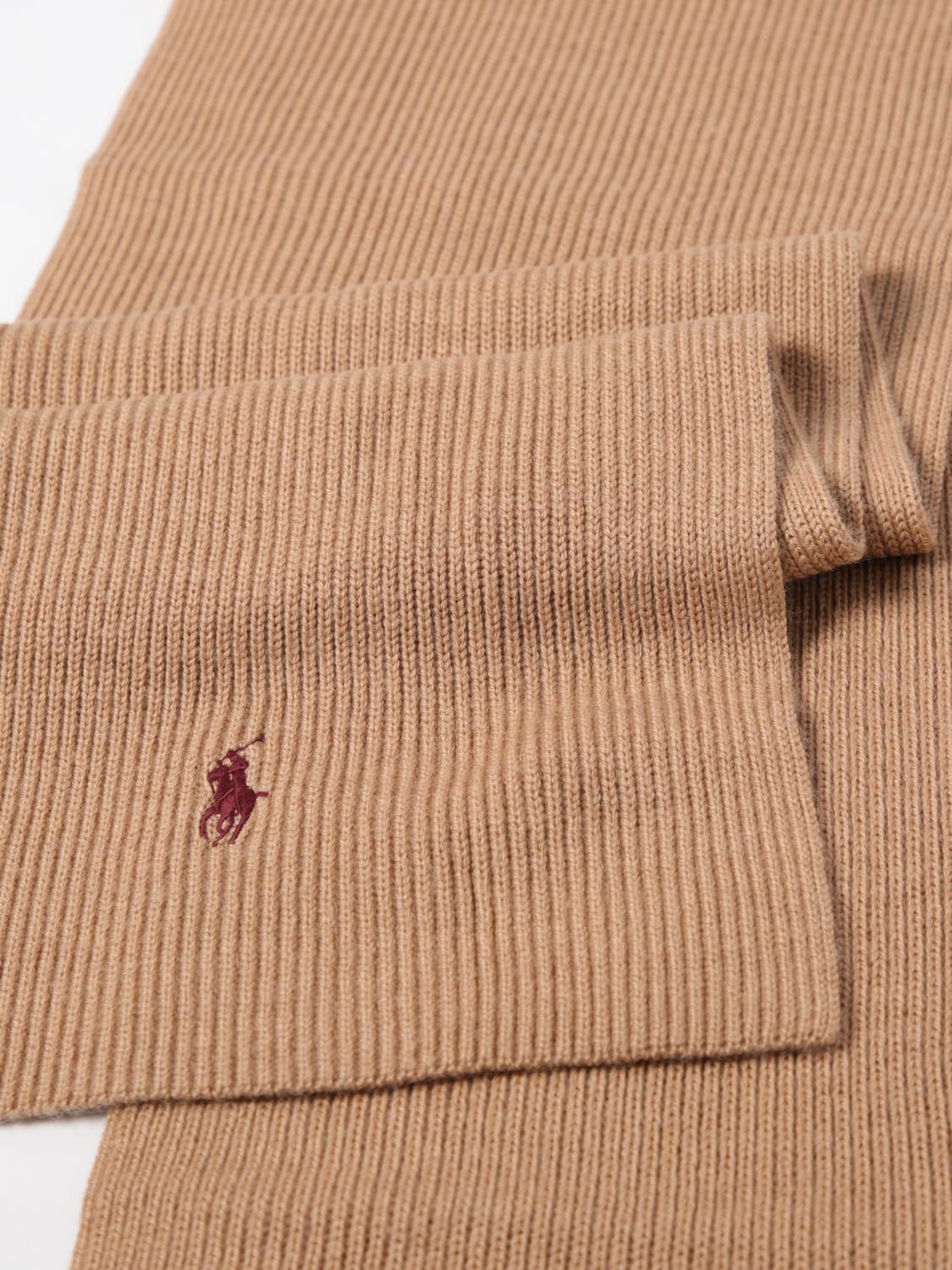 POLO RALPH LAUREN SCARF: Scarf men Polo Ralph Lauren, Brown - Img 3