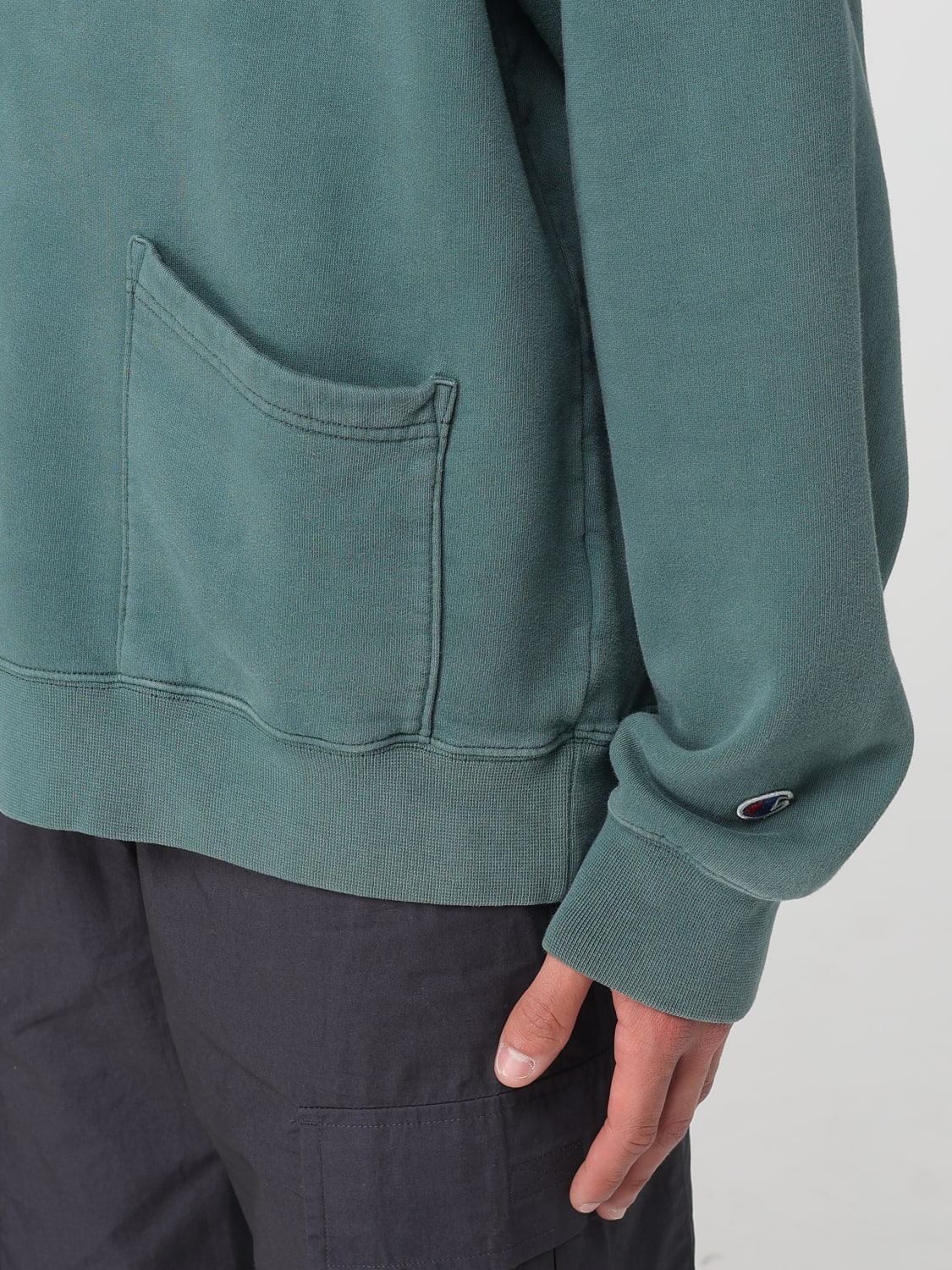 CHAMPION SWEATSHIRT: Sweatshirt men Champion, Green - Img 3