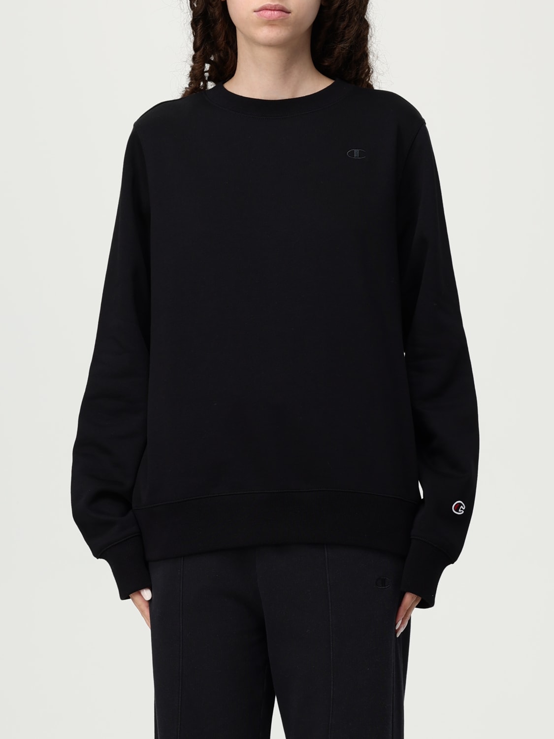 CHAMPION SWEATSHIRT: Sweatshirt woman Champion, Black - Img 1