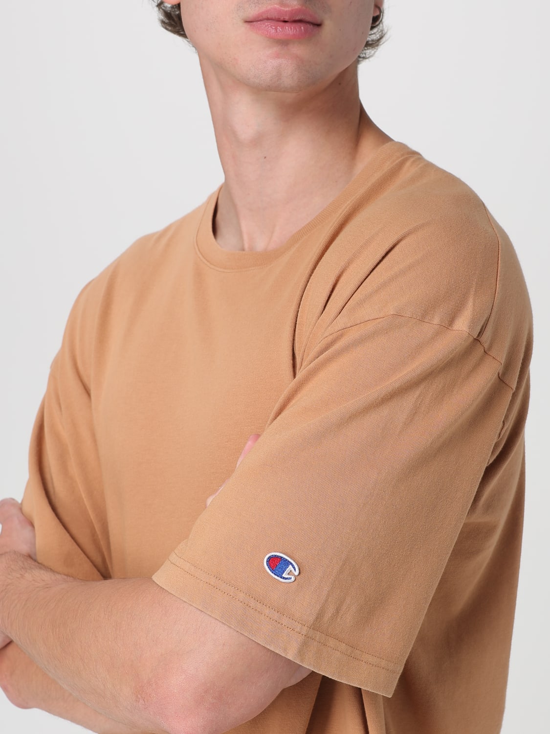 CHAMPION T-SHIRT: T-shirt men Champion, Orange - Img 3