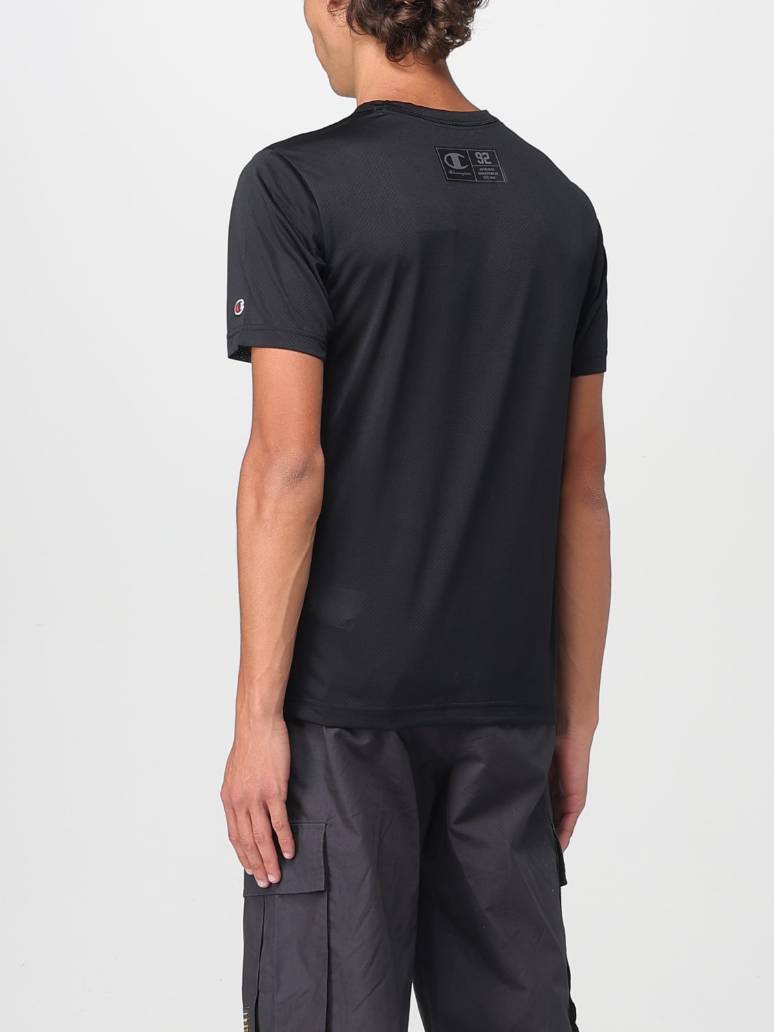 CHAMPION T-SHIRT: T-shirt men Champion, Black - Img 2
