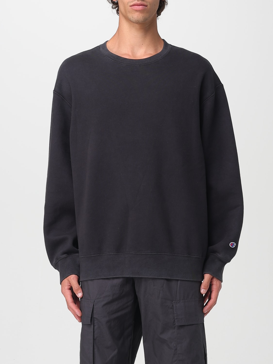 CHAMPION SWEATSHIRT: Sweatshirt men Champion, Black - Img 1