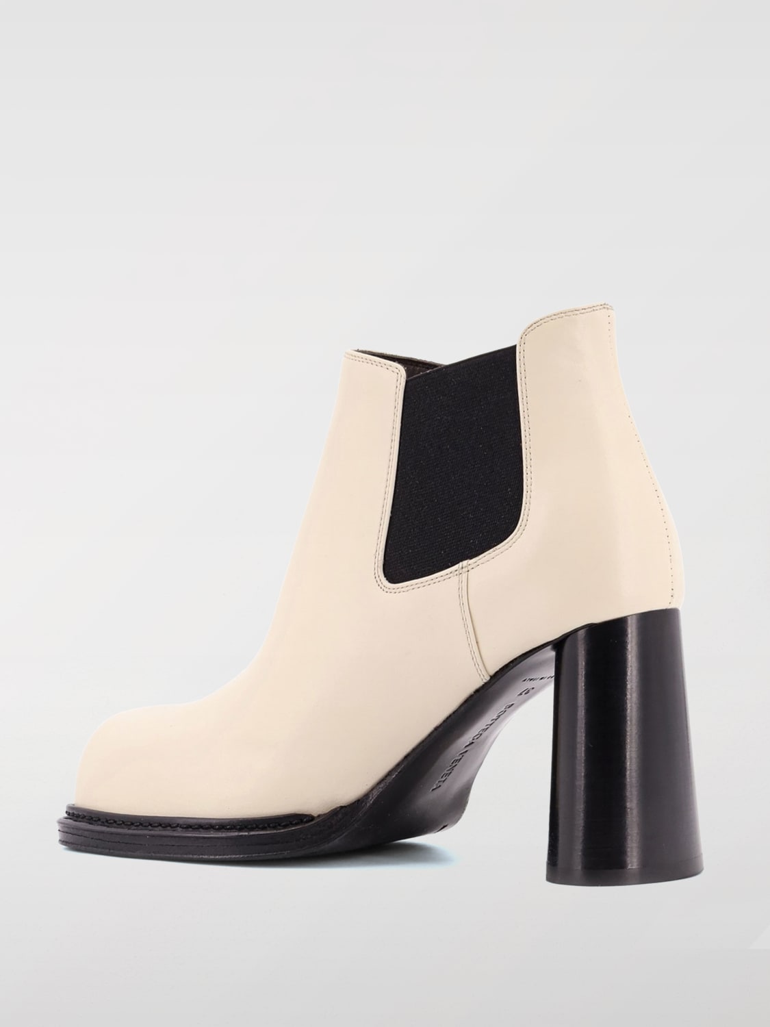 BOTTEGA VENETA FLAT ANKLE BOOTS: Boots woman Bottega Veneta, White - Img 3