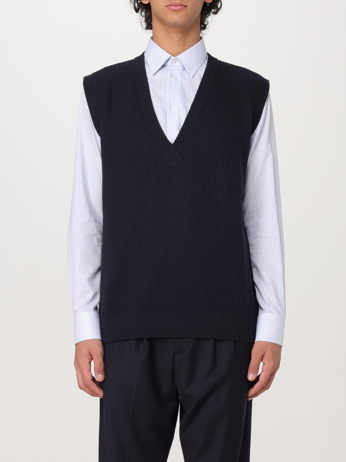 BARENA SUIT VEST: Barena men's vest, Blue - Img 1