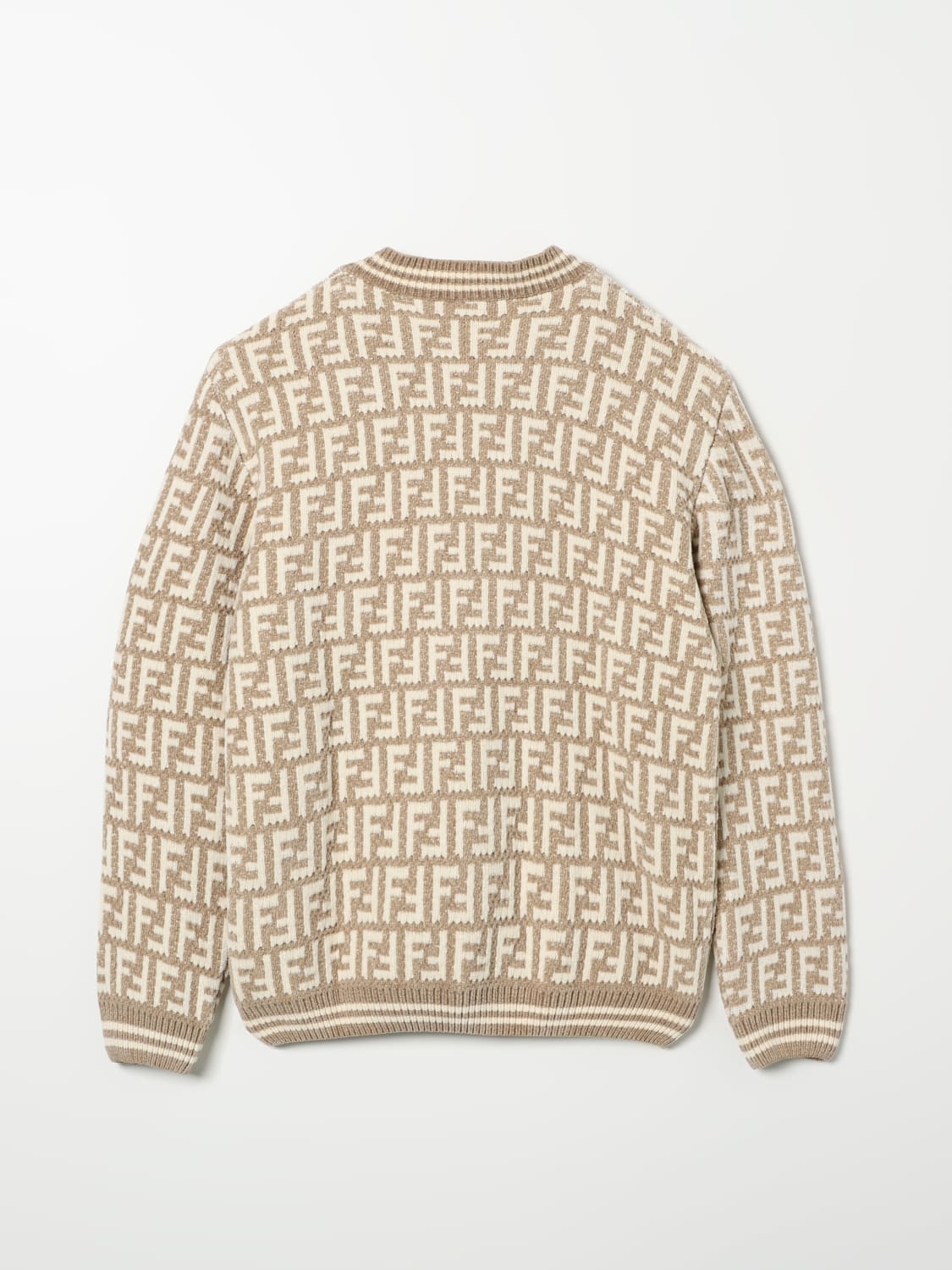 FENDI SWEATER: Sweater kids Fendi, Beige - Img 2