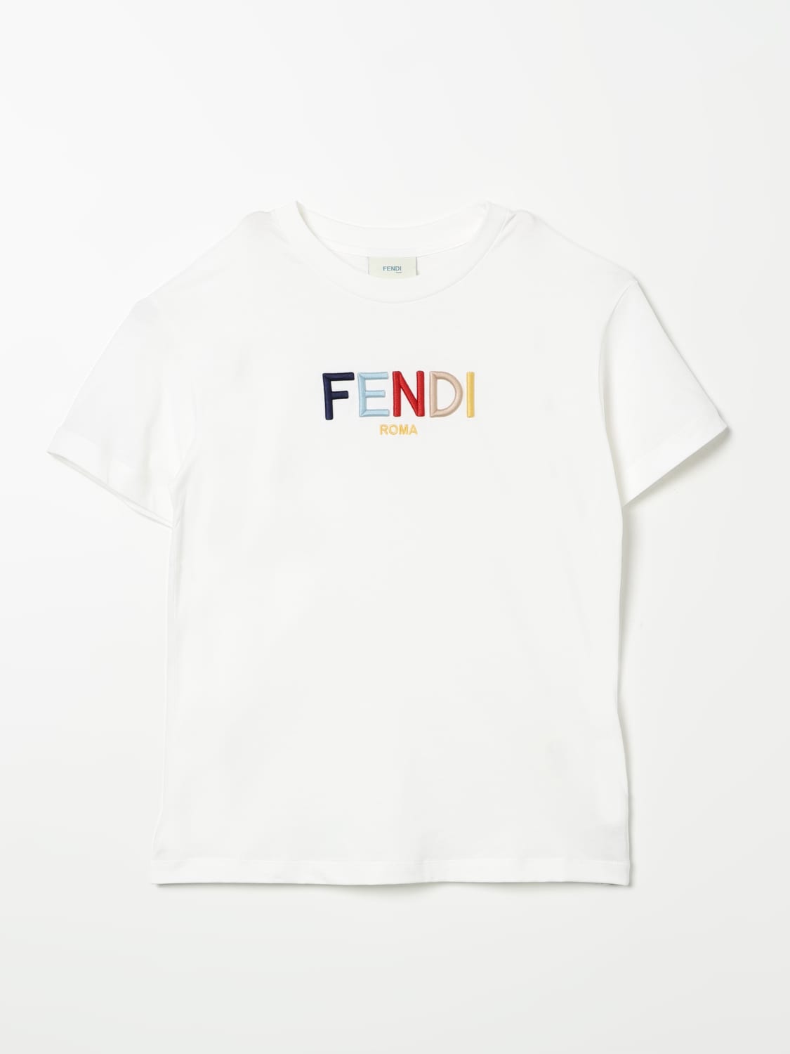 FENDI 티셔츠: 티셔츠 남아 Fendi, 화이트 - Img 1