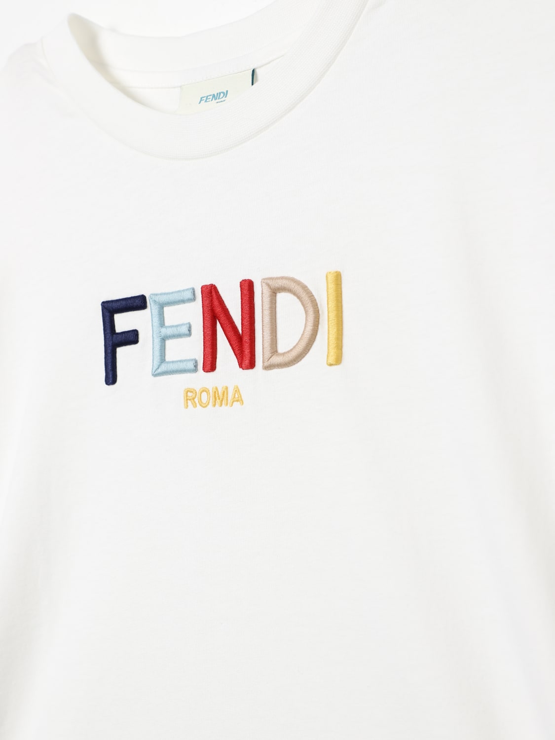 FENDI 티셔츠: 티셔츠 남아 Fendi, 화이트 - Img 3