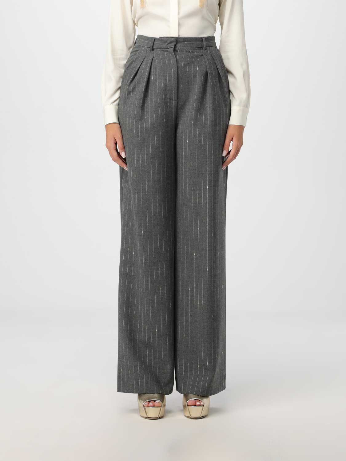 Giglio Pantalone Simona Corsellini in misto lana