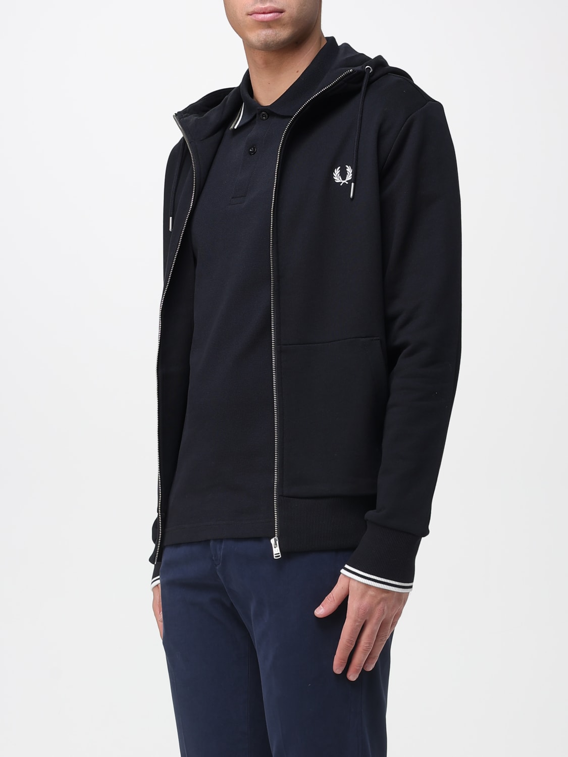 FRED PERRY SWEATSHIRT: Sweater men Fred Perry, Black - Img 3