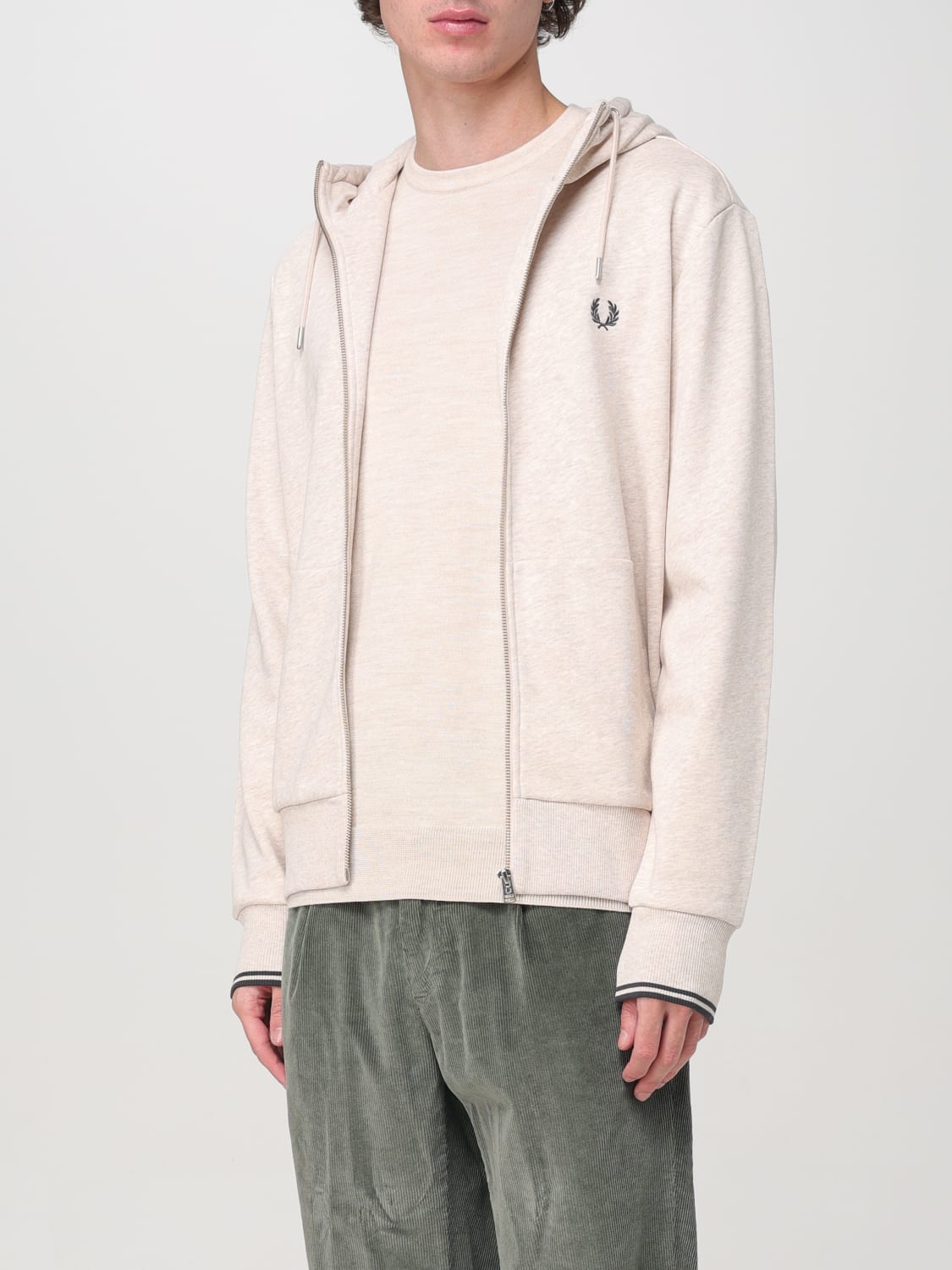 FRED PERRY SWEATSHIRT: Sweater men Fred Perry, Beige - Img 3