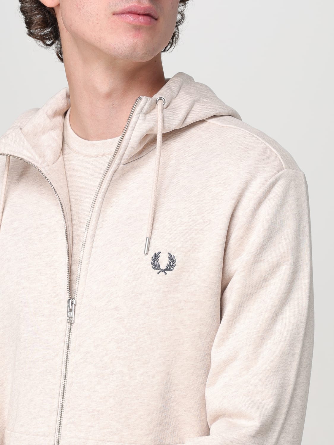 FRED PERRY SWEATSHIRT: Sweater men Fred Perry, Beige - Img 4