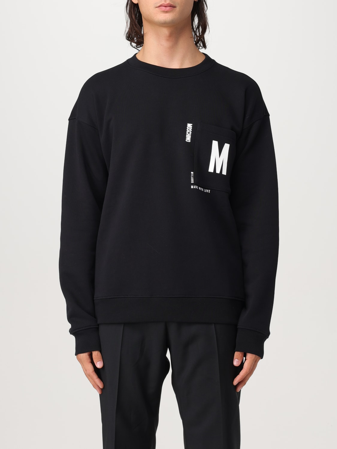 MOSCHINO COUTURE SWEATSHIRT: Pullover herren Moschino Couture, Schwarz - Img 1