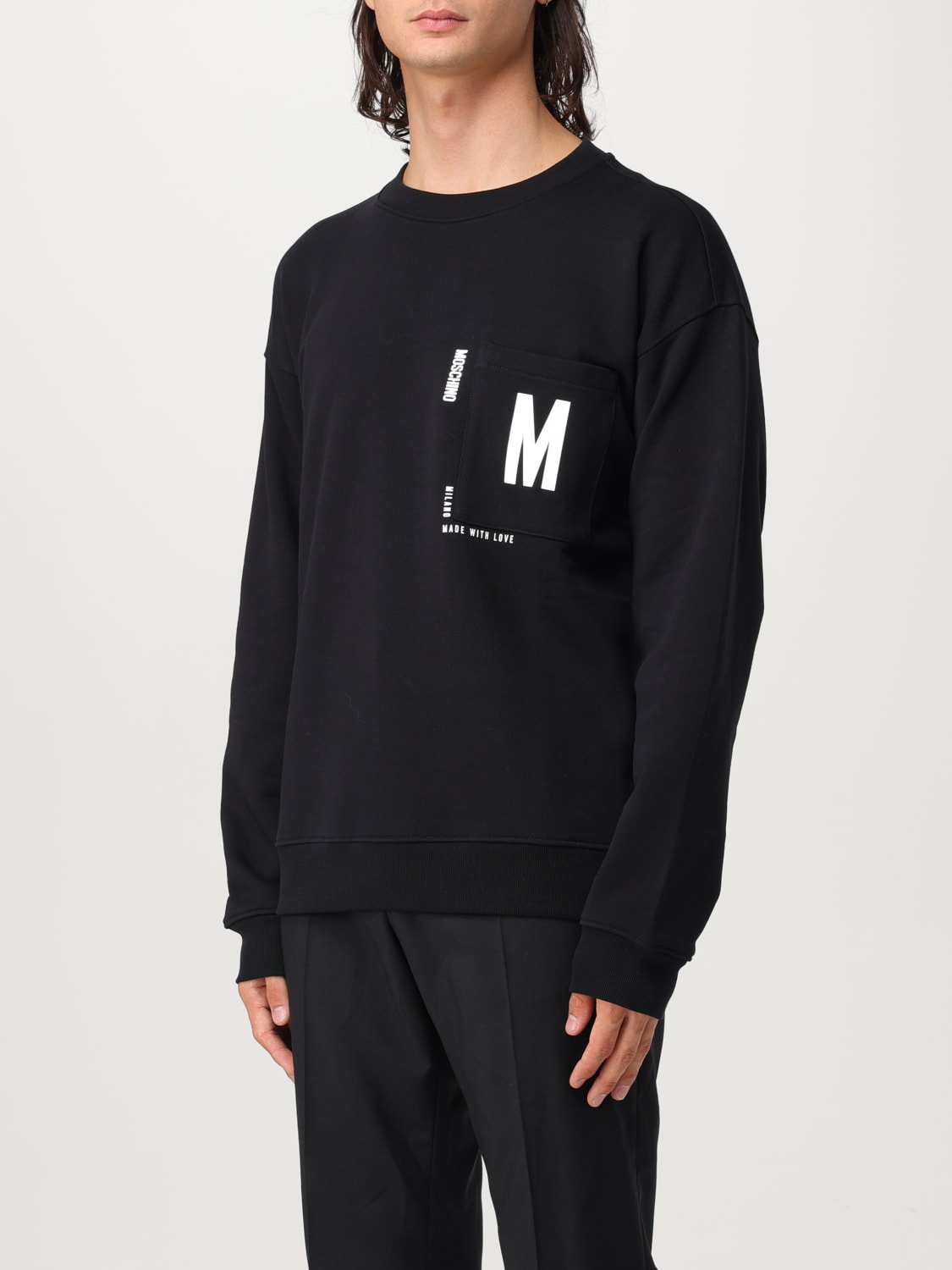 MOSCHINO COUTURE SWEATSHIRT: Sweater men Moschino Couture, Black - Img 4