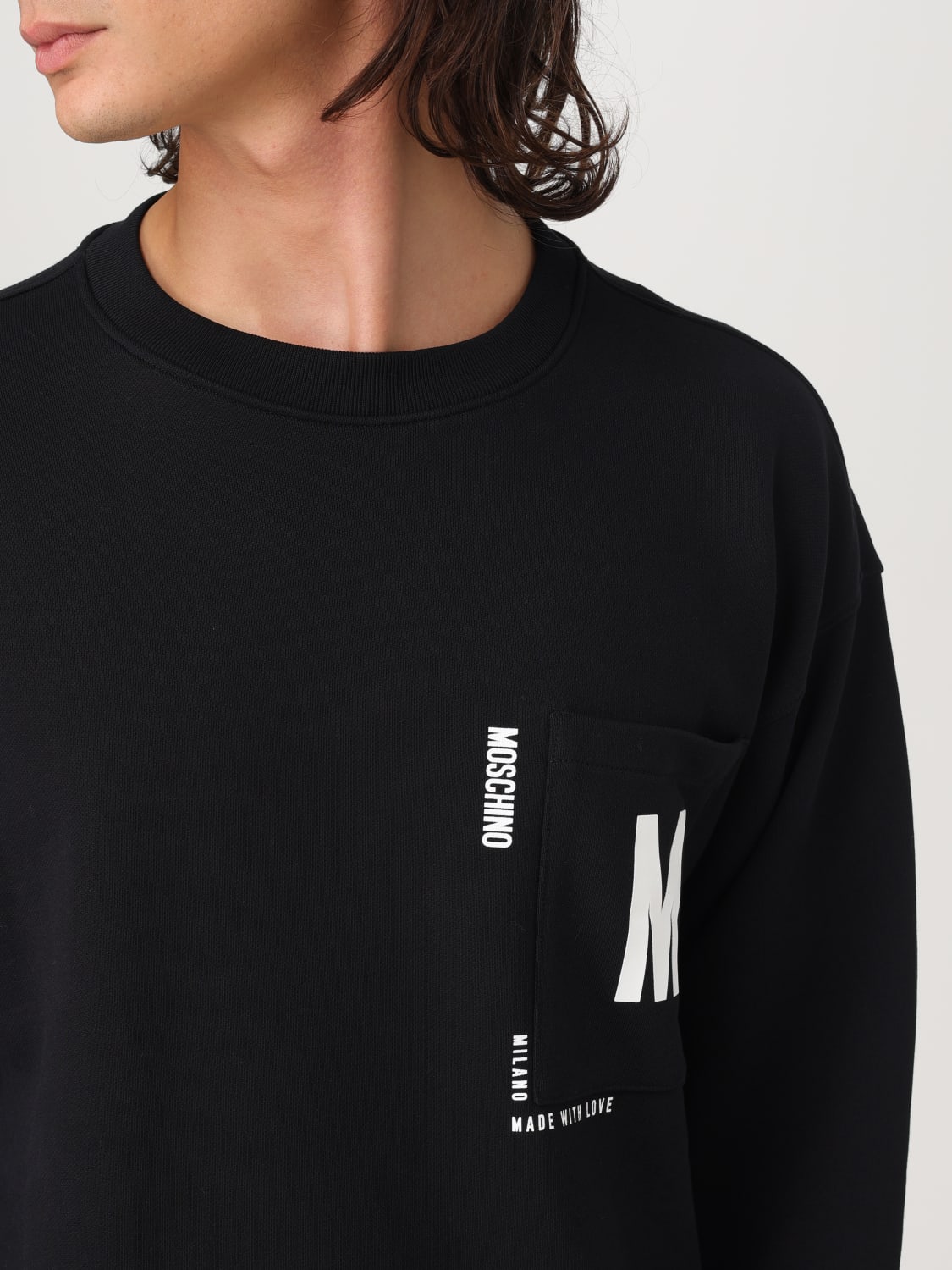 MOSCHINO COUTURE SWEATSHIRT: Sweater men Moschino Couture, Black - Img 5