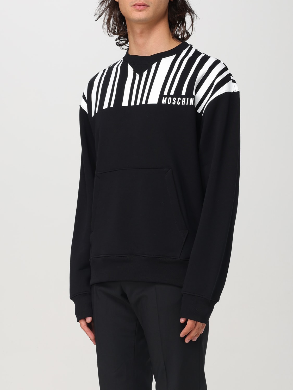 MOSCHINO COUTURE SWEATSHIRT: Pullover herren Moschino Couture, Schwarz - Img 4