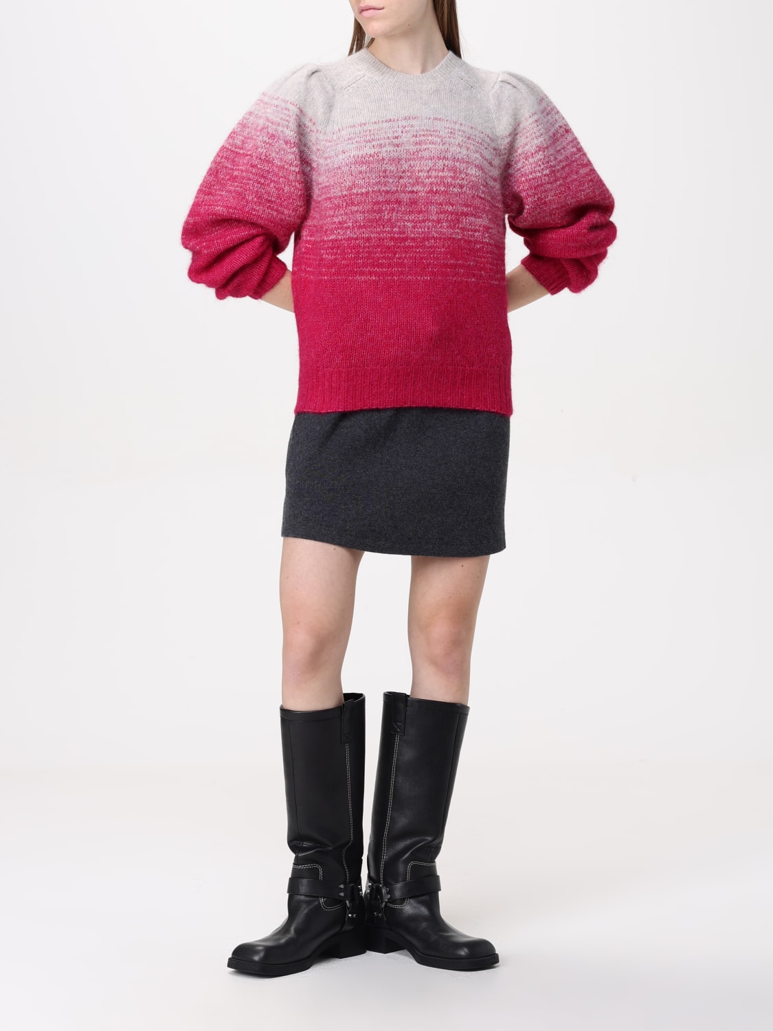 ISABEL MARANT ETOILE SWEATER: Sweater woman Isabel Marant Etoile, Fuchsia - Img 2