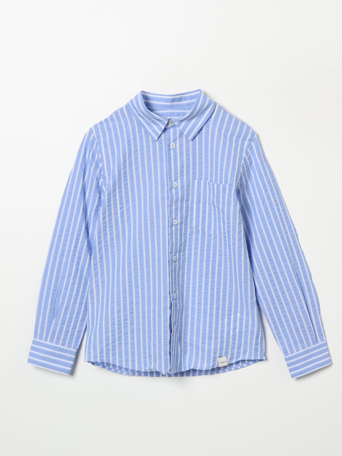 PAOLO PECORA CAMICIA: Camicia Paolo Pecora in cotone a righe , Azzurro - Img 1