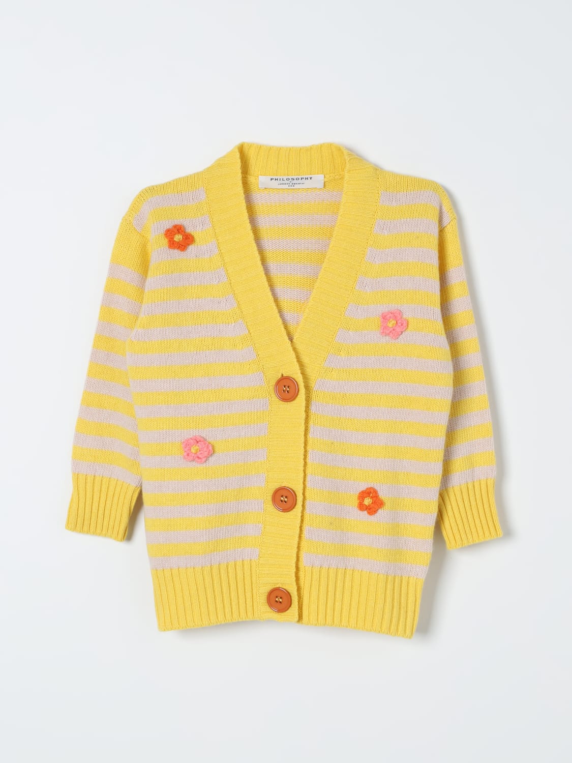 PHILOSOPHY DI LORENZO SERAFINI Sweater kids Yellow Philosophy Di Lorenzo Serafini sweater PFMA033CFL033 online at GIGLIO.COM