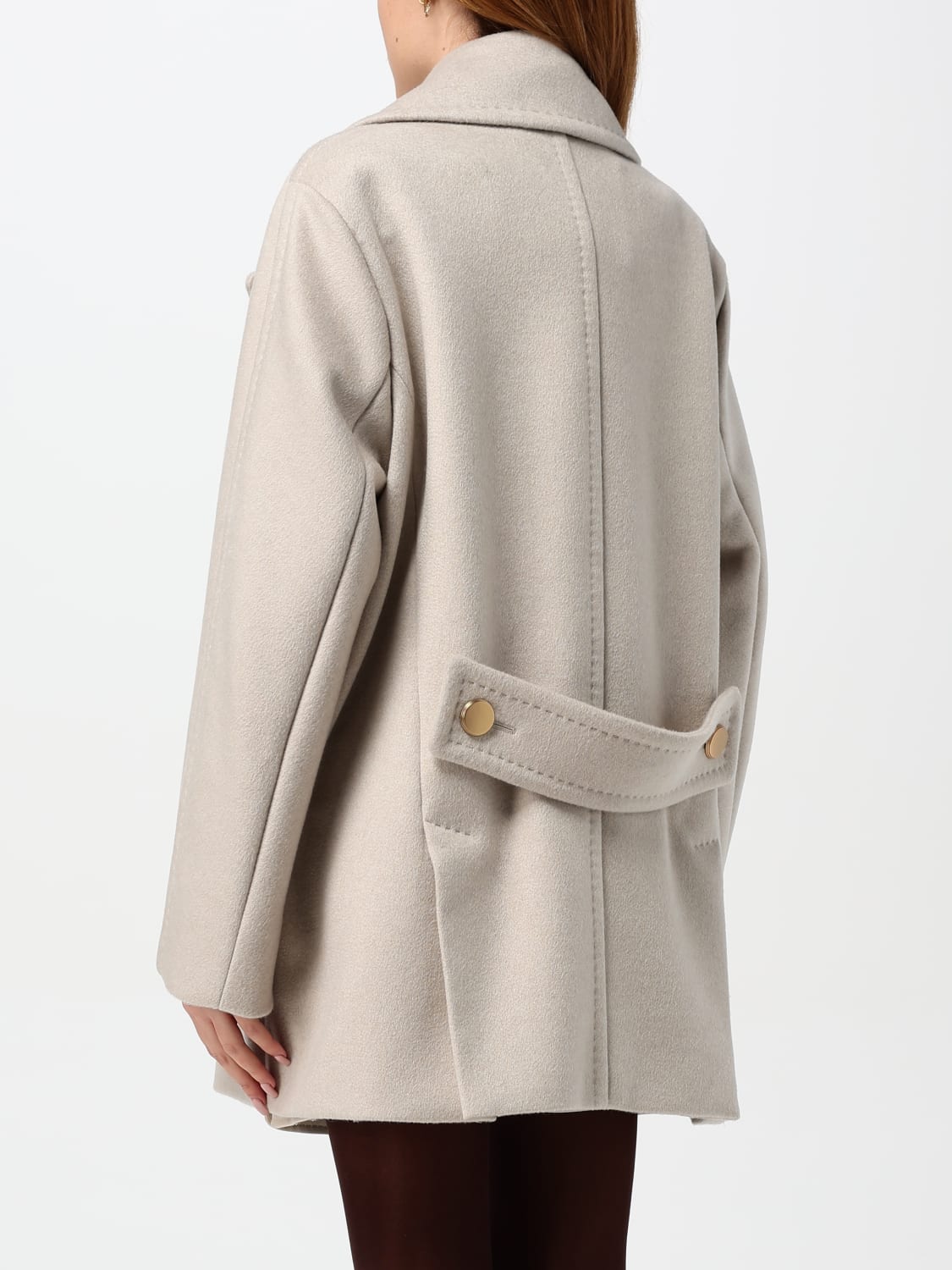 MAX MARA COAT: Coat woman Max Mara, Beige - Img 3