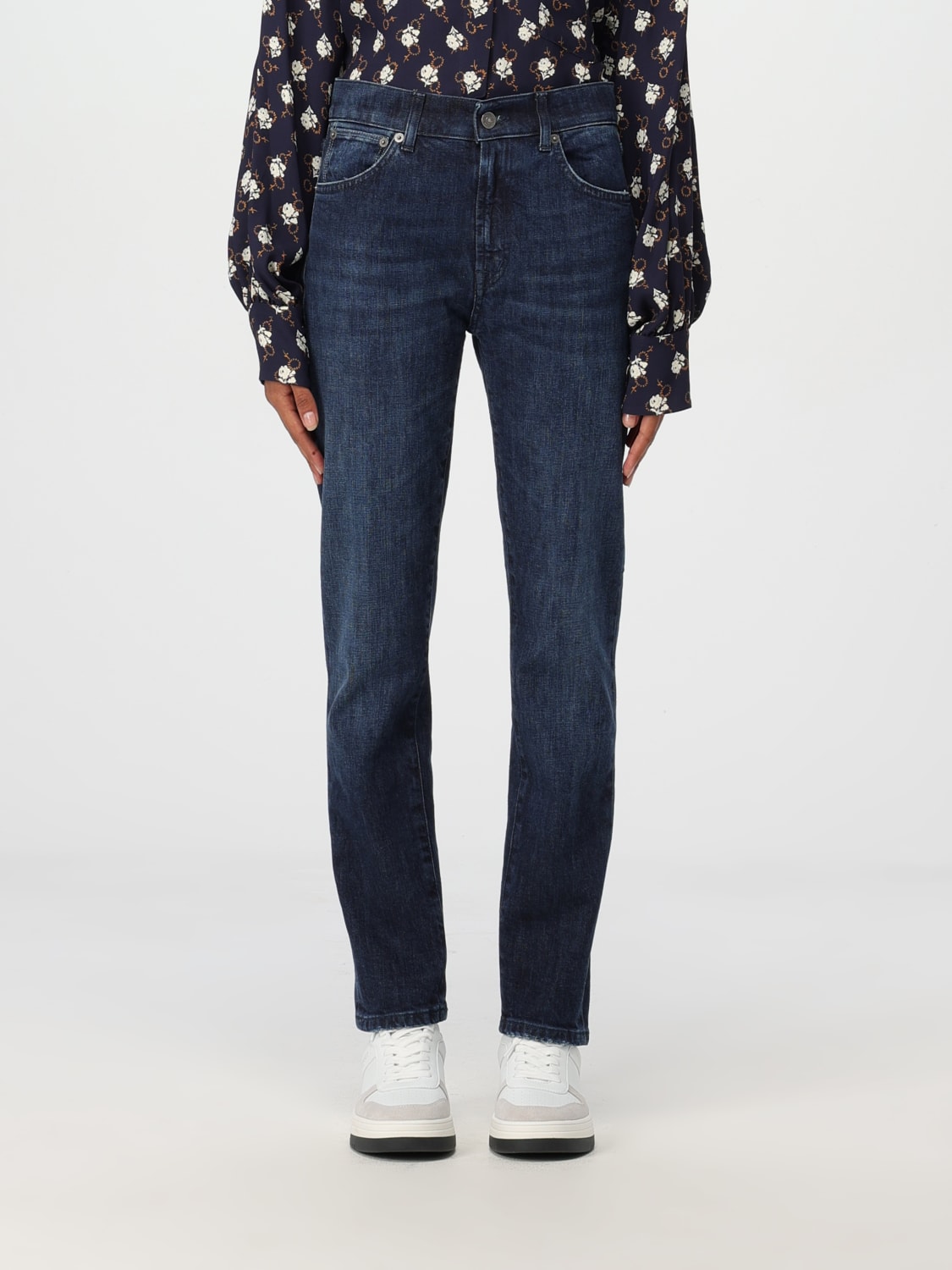 DONDUP JEANS: Jeans Dondup in denim di cotone , Blue - Img 1