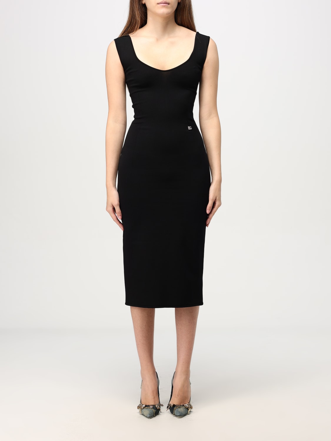 DOLCE & GABBANA ROBE: Robes femme Dolce & Gabbana, Noir - Img 1