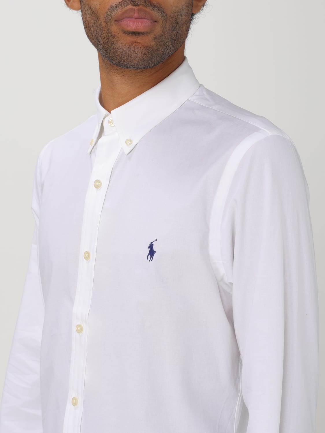 POLO RALPH LAUREN SHIRT: Shirt men Polo Ralph Lauren, White - Img 3