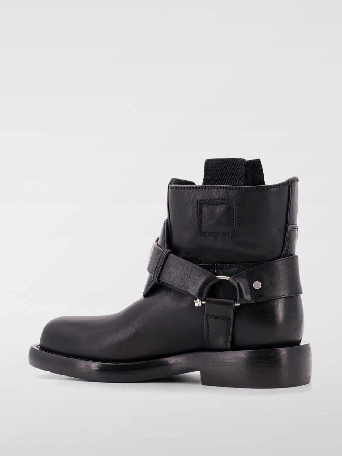 BURBERRY FLAT ANKLE BOOTS: Boots woman Burberry, Black - Img 3