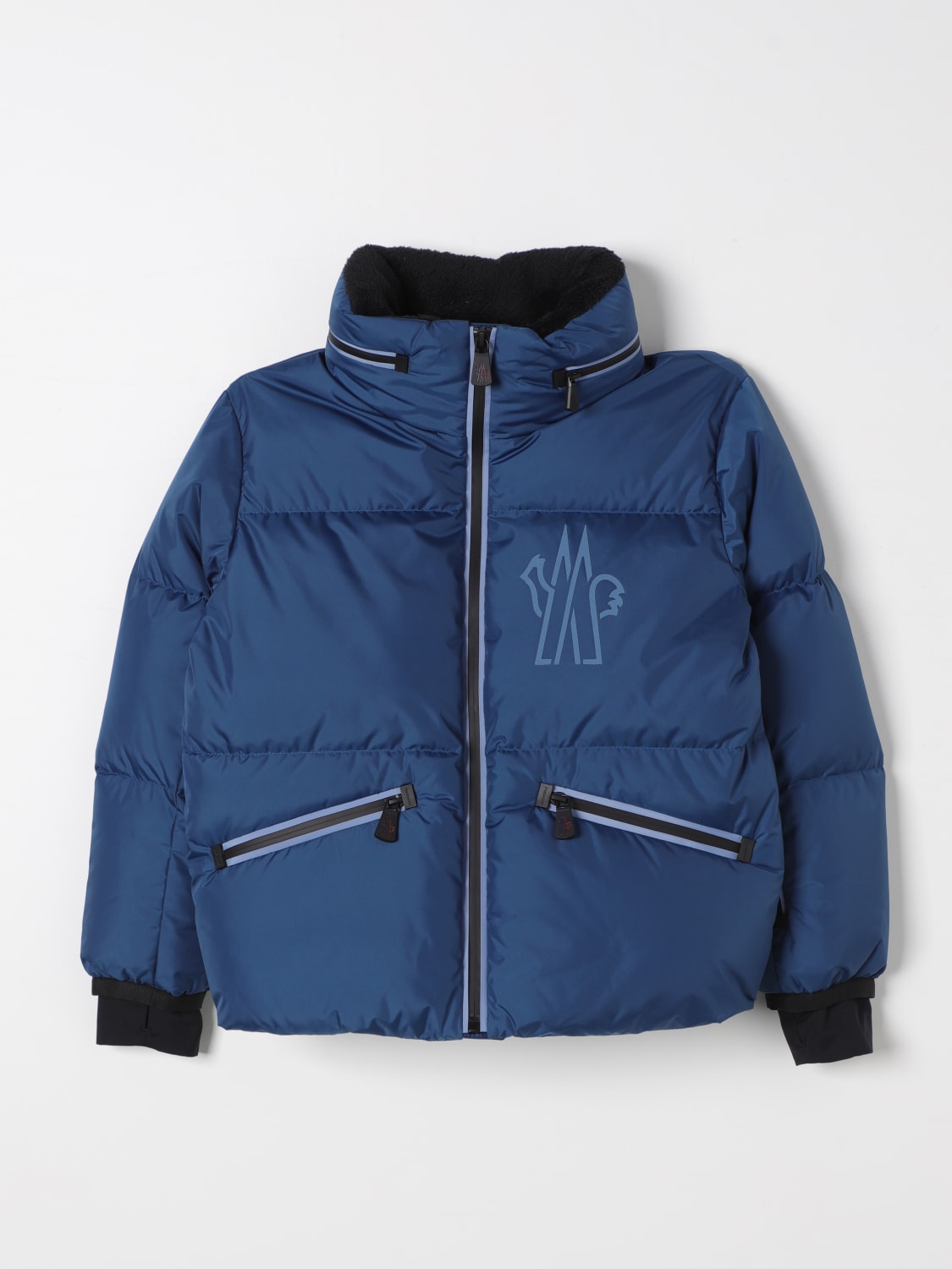 MONCLER CHAQUETA: Abrigo niños Moncler, Azul Oscuro - Img 1