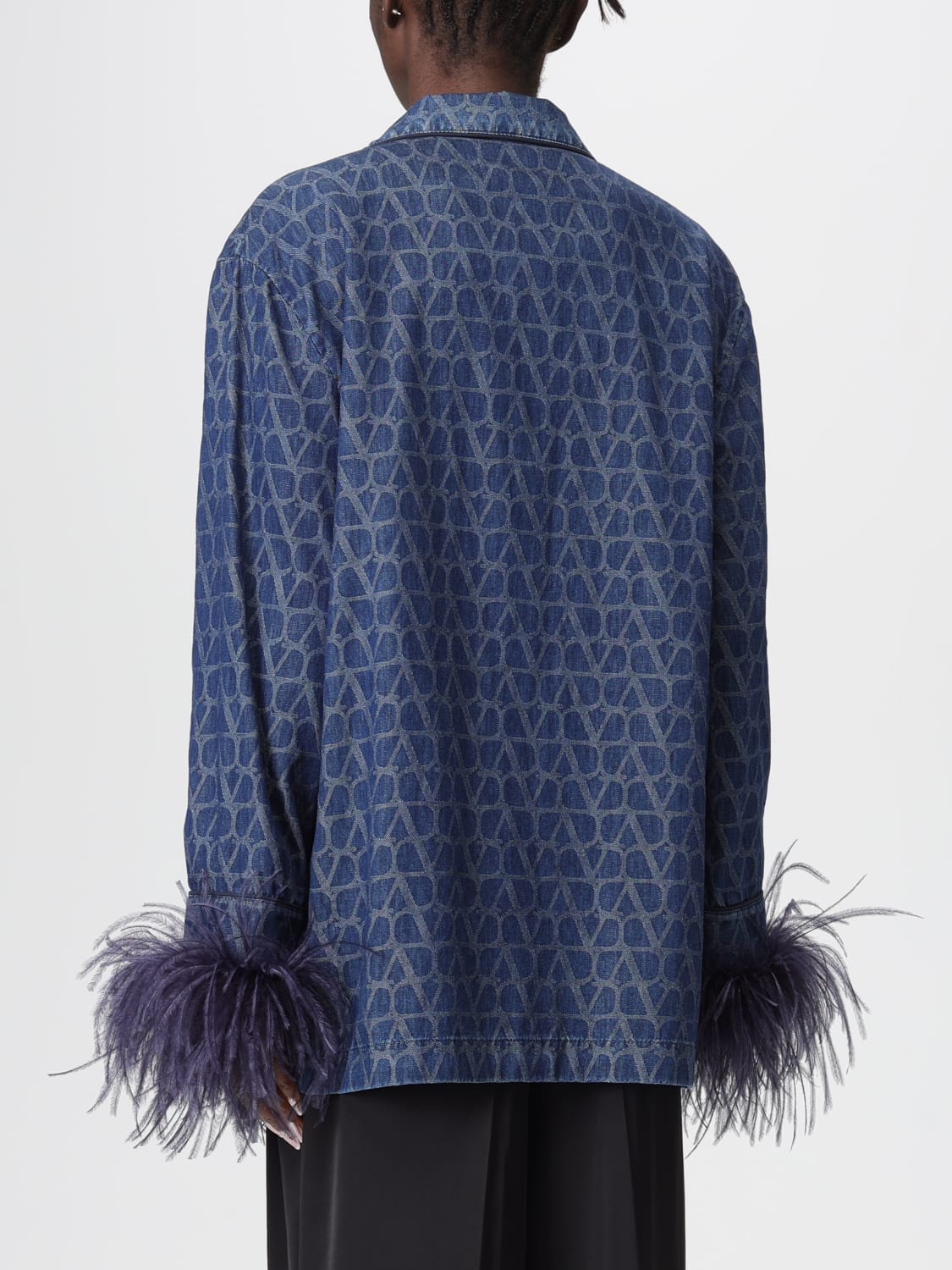 VALENTINO HEMDBLUSE: Hemdbluse damen Valentino, Blau - Img 2