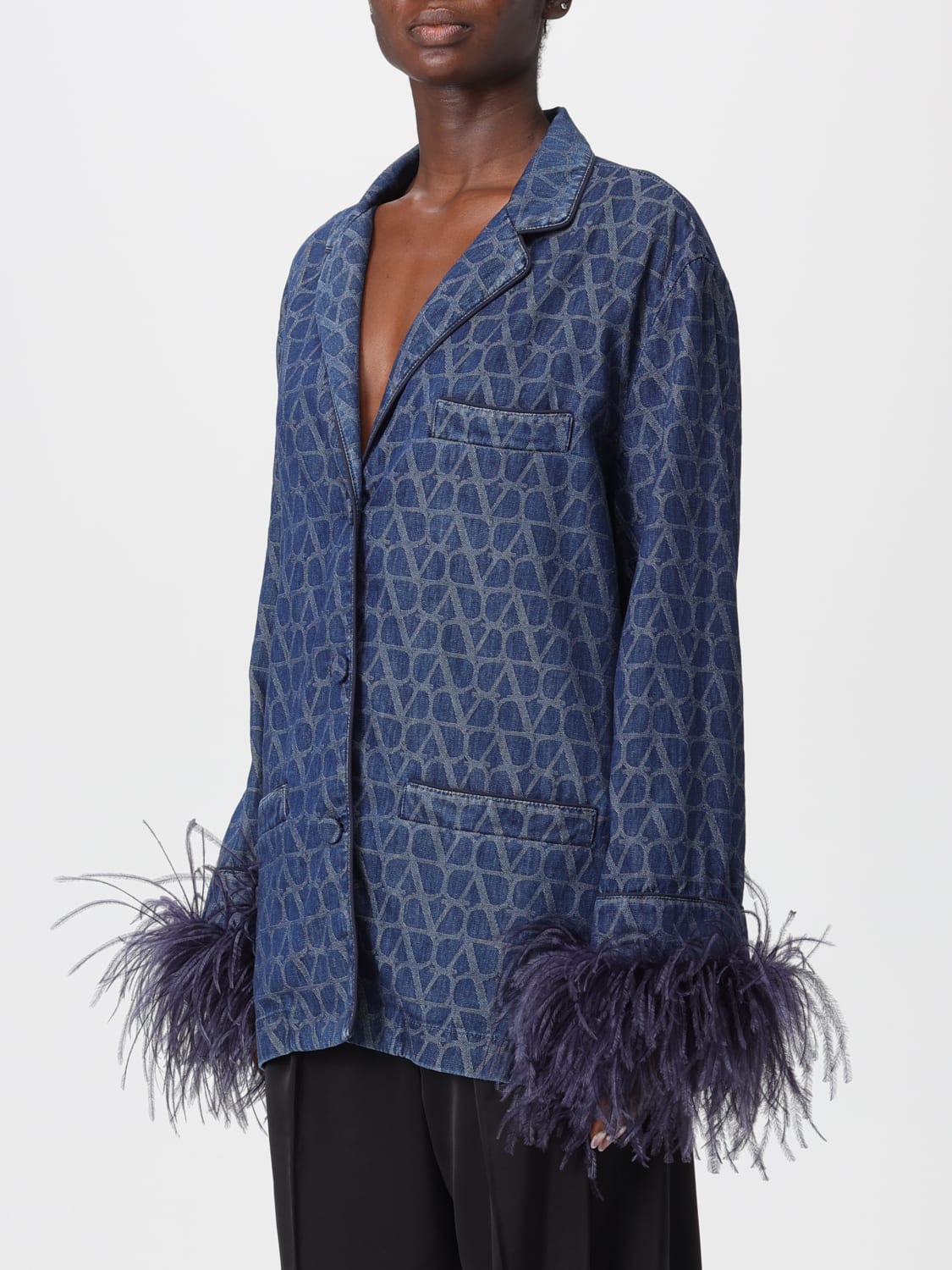 VALENTINO HEMDBLUSE: Hemdbluse damen Valentino, Blau - Img 3