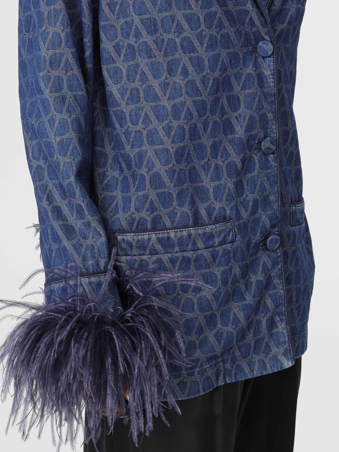 VALENTINO HEMDBLUSE: Hemdbluse damen Valentino, Blau - Img 4