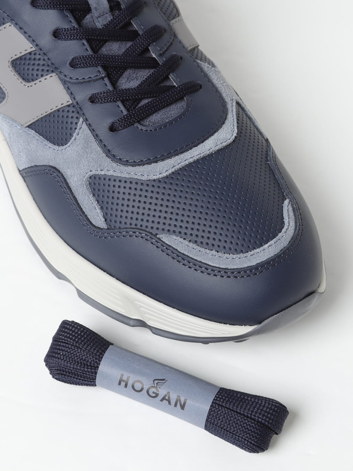 HOGAN SNEAKERS: Sneakers men Hogan, Blue - Img 4