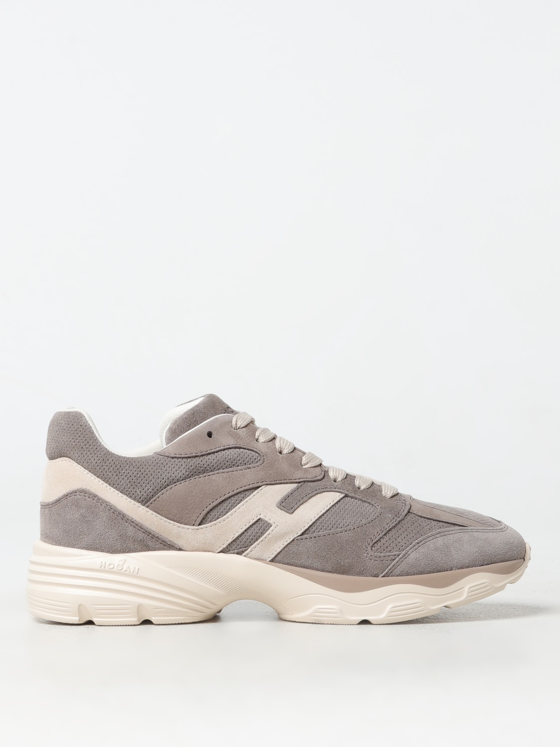 HOGAN SNEAKERS: Sneakers Hogan in camoscio , Tortora - Img 1