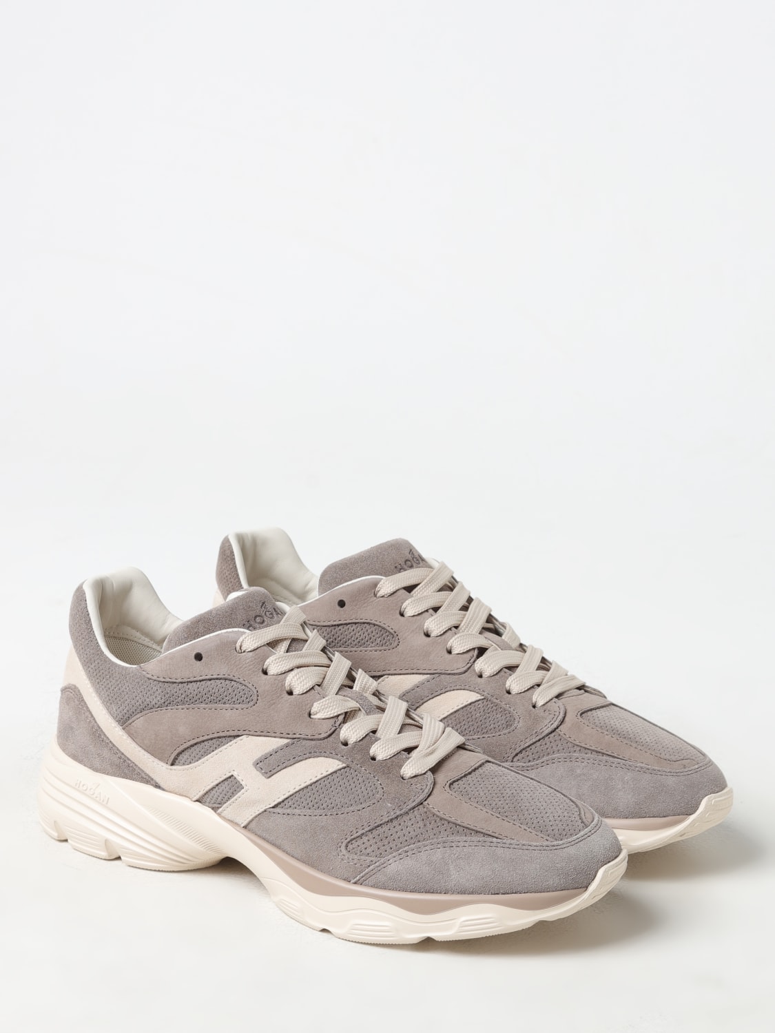 HOGAN SNEAKERS: Sneakers Hogan in camoscio , Tortora - Img 2