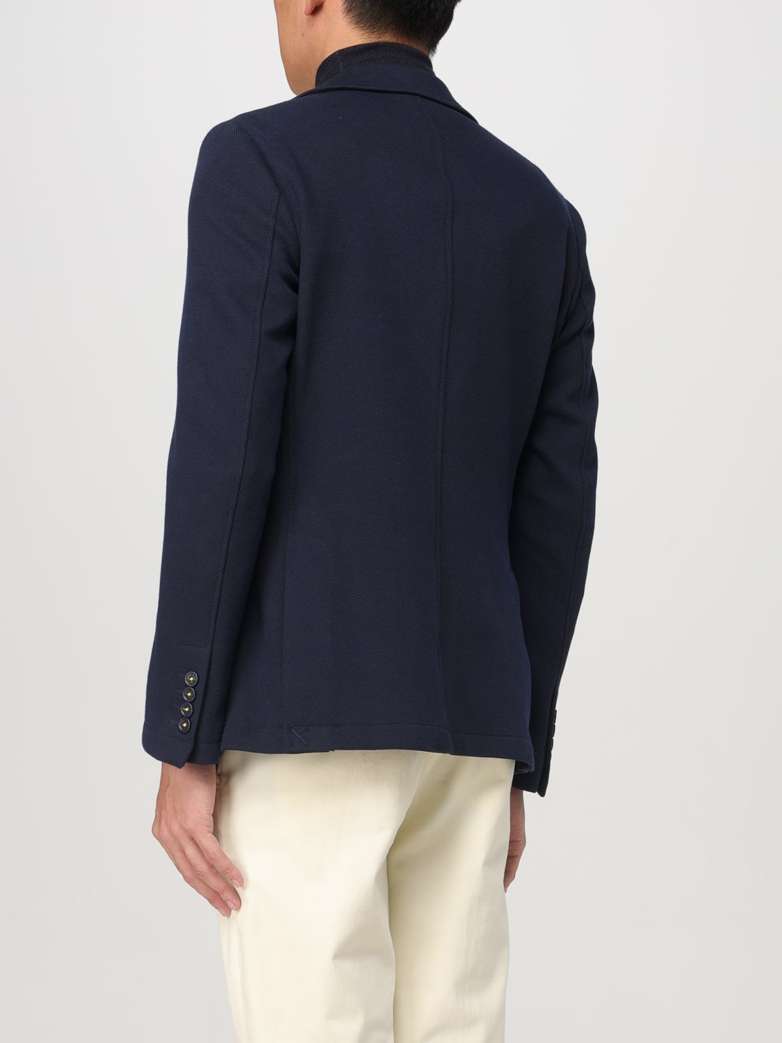 MANUEL RITZ GIACCA: Blazer Manuel Ritz in tessuto stretch , Blue - Img 2