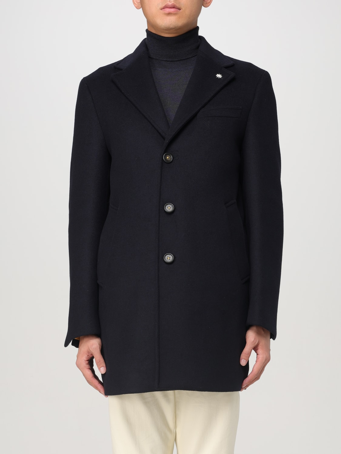 MANUEL RITZ COAT: Coat men Manuel Ritz, Blue - Img 1