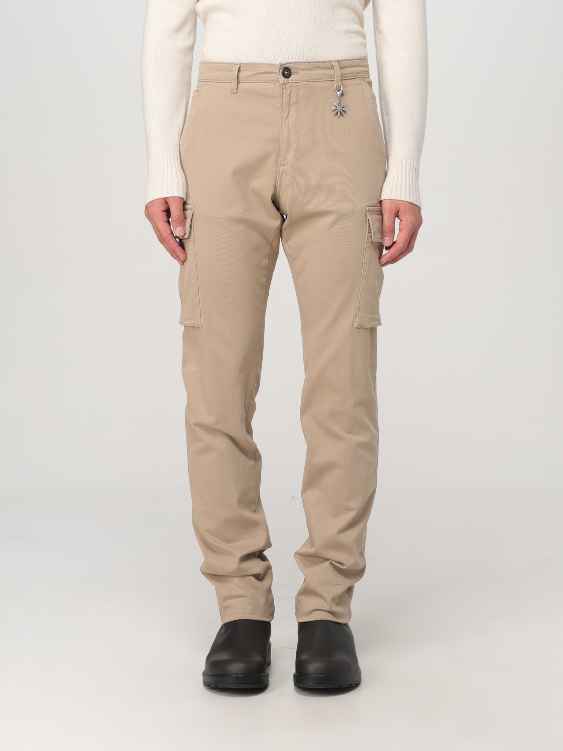 MANUEL RITZ PANTS: Pants men Manuel Ritz, Beige - Img 1