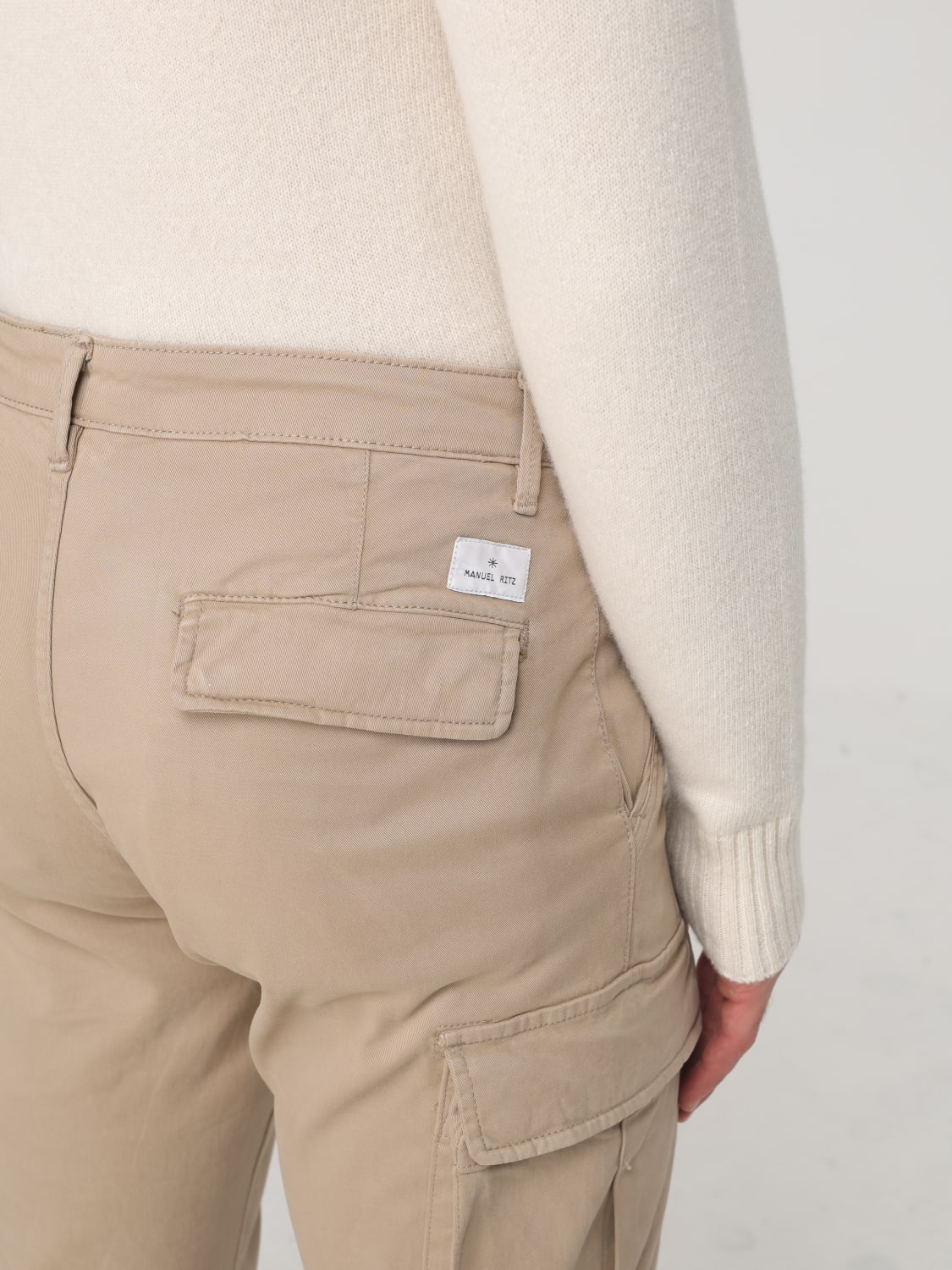 MANUEL RITZ PANTS: Pants men Manuel Ritz, Beige - Img 3