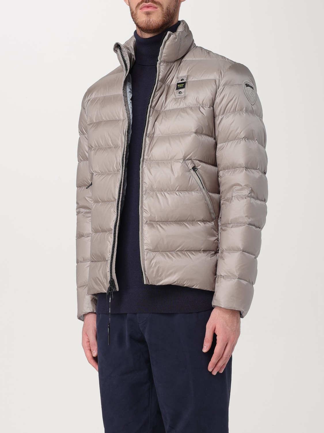 BLAUER GIACCA: Giubbotto Blauer in nylon , Grigio - Img 3