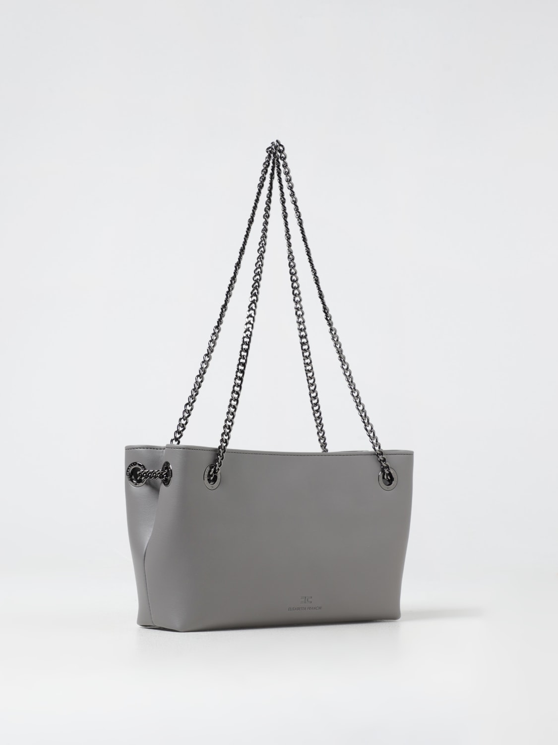 ELISABETTA FRANCHI SCHULTERTASCHE: Schultertasche damen Elisabetta Franchi, Grau - Img 2